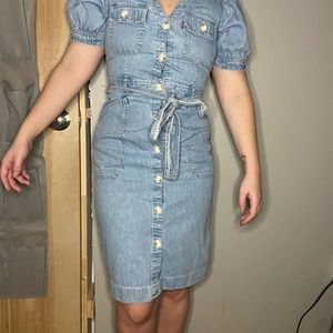 Levi Button up Denim Dress